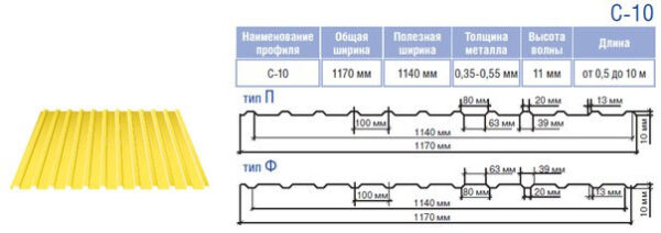 Профилированный настил С 10 тип Ф  0,45 мм • RAL 6005 • глянец • Китай Rogo • завод Термастил — изображение 4