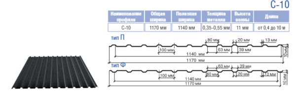 Профнастил ПС-8 ( PEMA 0.45 мм ) RAL 8017 — изображение 6