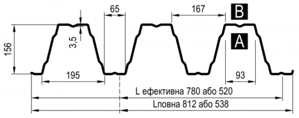 Профнастил Т -160 0,75 мм оцинкованный Blachy Pruszynski - (Прушински) Польша — изображение 3