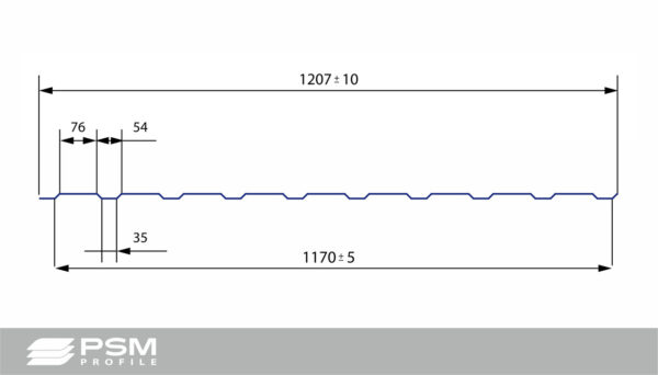 Профнастил ПСМ профиль С - 8 RAL 6005 глянец 0,45 мм . — изображение 2