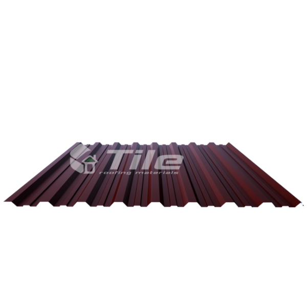 Профнастил TILE H-20 толщиной 0,5 мм RAL 1015 глянец Arcelor Mital — изображение 5