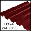 Профнастил НС-44 RAL 8017 (коричневый) PE 0,43 мм Китай — изображение 6