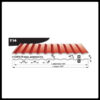 Профнастил Blachy Pruszynski T-14 RAL 8017 , PE 25 мк 0,5 мм.