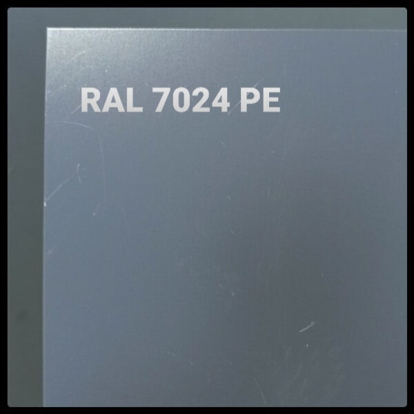 Гладкий лист PE | 0,7 мм | RAL 7024 | EcoSteel | — изображение 2