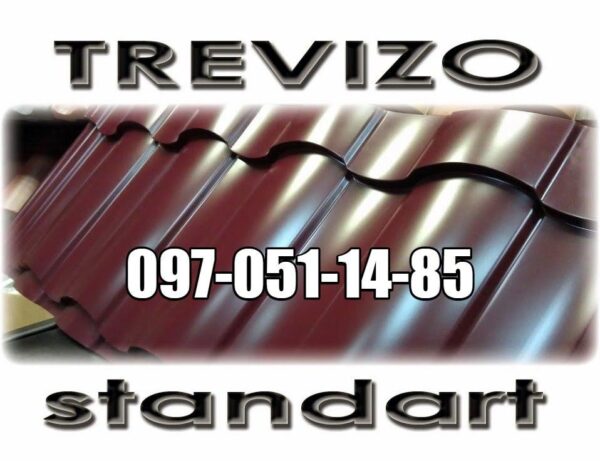 Металочерепиця Trevizo Thermasteel 0,5 / matt 9005 / ArcelorMittal / — изображение 10