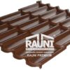Металочерепиця — RAUNI PREMIUM RAL 8017 (коричнева) 0,45 метал MAT Китай — изображение 3