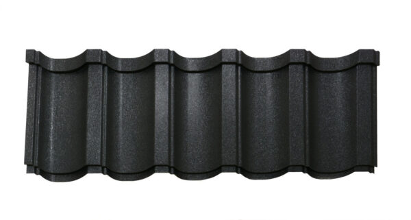 Металочерепиця Modern (Модерн) ArcelorMittal 0,5 Ral 9005 MAT — изображение 7