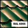 Металочерепиця RAL 6005 (зелена) глянець 0,45 мм Китай