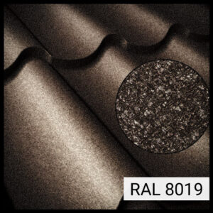 Металочерепиця Модена RAL 8019