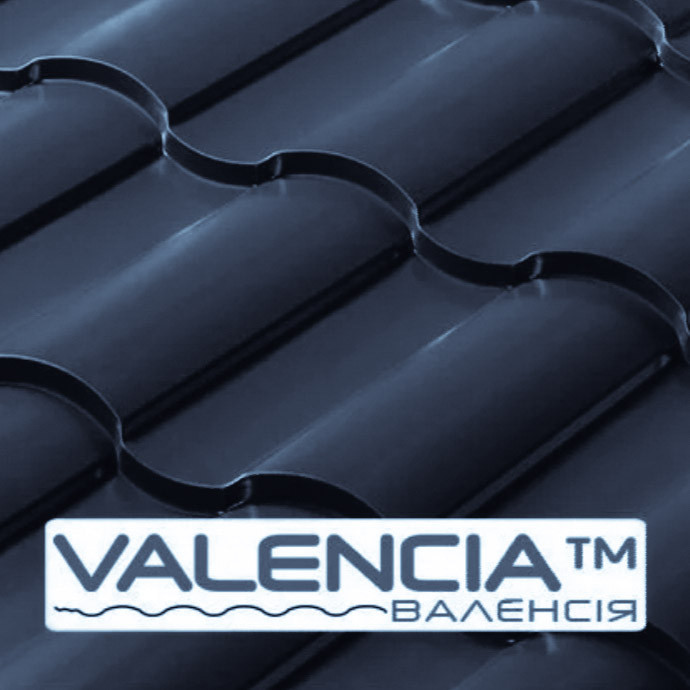 Металочерепиця 0,5 мм VALENCIA PEMA RAL 7024 Словаччина