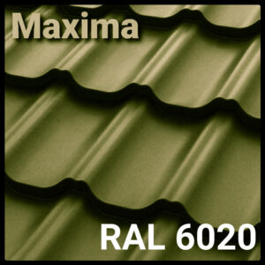 Металочерепиця — MAXIMA PEMA RAL 6020 Італія Marchegalia 350/30 0,45 мм завод Сталекс