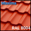 Металочерепиця Сталекс — MAXIMA 350/30 0,45 мм PEMA RAL 8004 Італія Marchegalia