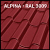 Металочерепиця PEMA RAL 3009 Німеччина ALPINA 0,5 мм Сталекс
