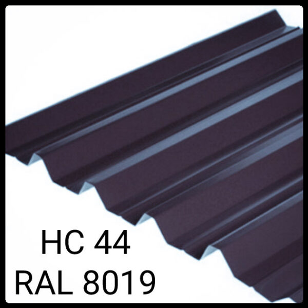 Профнастил НС-44 | 0,45 мм | Мегасити | RAL 3005 PEMA | Южная Корея — изображение 5