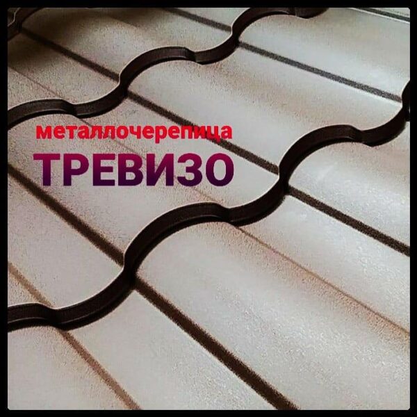 Металочерепиця Тривізо • RAL 3005 • MAT 0,5 мм • ArcelorMittal • — изображение 4