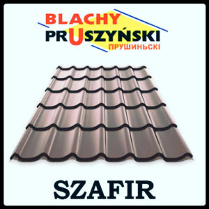 Металочерепиця Szafir 350  ⁇  RAL 8017  ⁇  0,45 mm  ⁇  PE 25 mk  ⁇