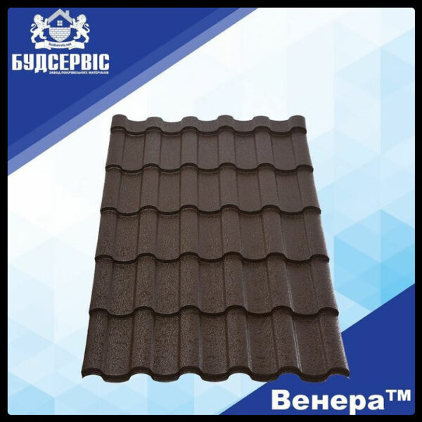 Металочерепиця "Венера" 0,5 мм MAT, Arcelor Mittal  (Будсервіс-ІФ) RAL — изображение 2