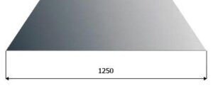 Гладкий лист оцинкованный  0,38 мм опт от 250 кв.м ( ширина 1250 мм)